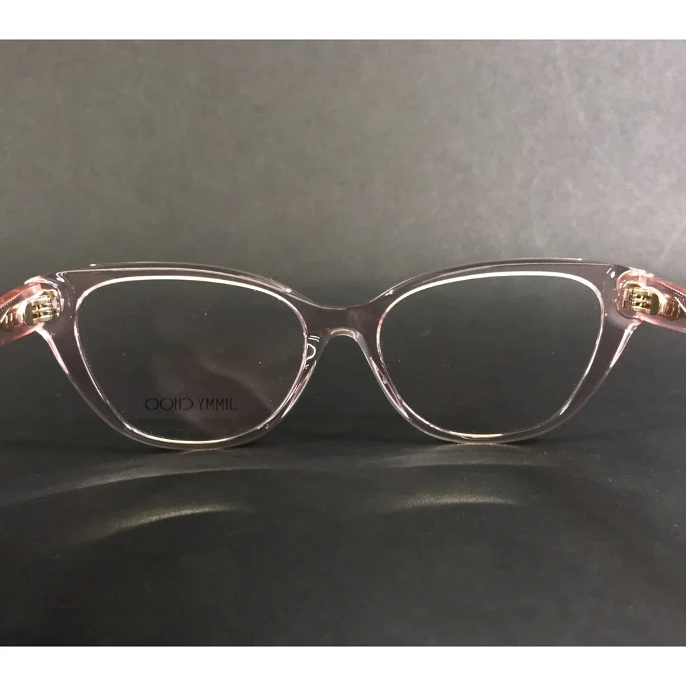 Jimmy Choo Eyeglasses Frames JC3011 5034 Transparent Pink Cat Eye 54-17-145